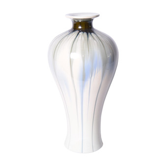 Reaction Glazed Porcelain Plum Vase (1318)