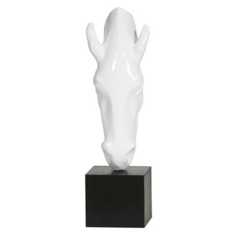 Horse Head Statue White (2007-W)