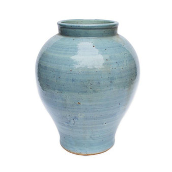 Light Blue Open Mouth Porcelain Jar (1475-LB)