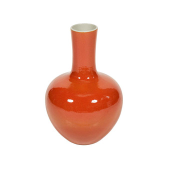 Orange Globular Vase Medium (1802M-OC)