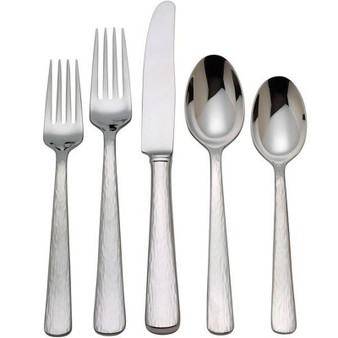 Silver Echo Flatware 5 Pc Place Set