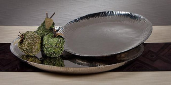 Nickel Plated Steel Organic Platter (Bundle Of 2) (ST112)