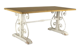 Table 71" X 30.5"H Wood/Iron (74468DS)