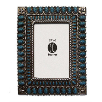 Solid Turquoise Stones Frame - Pack of 2 (WD1012-46-TQ)