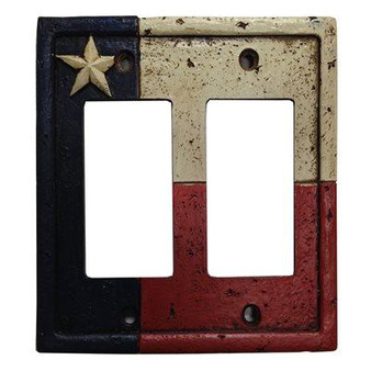 Texas Switchplate - Double Rocker - Pack of 4 (WD8008-DR-OC)