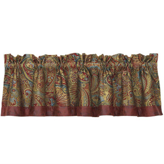 San Angelo Paisley Valance - Multi/Red (WS4287V1)