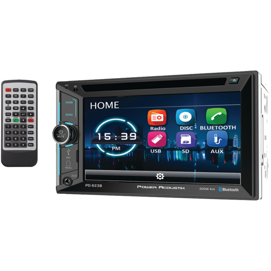 6.2" Incite Double-Din In-Dash Dvd Receiver With Bluetooth(R) (POWPD623B)
