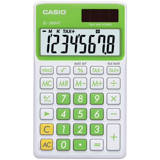 Solar Wallet Calculator With 8-Digit Display (Green) (CIOSLVCGNSIH)