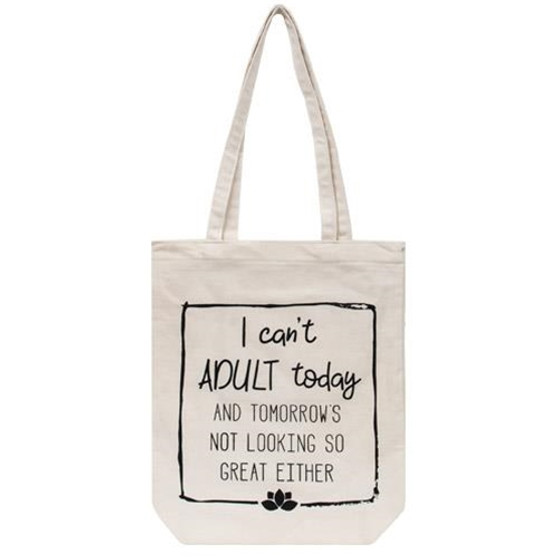 I Can'T Adult Today Canvas Tote