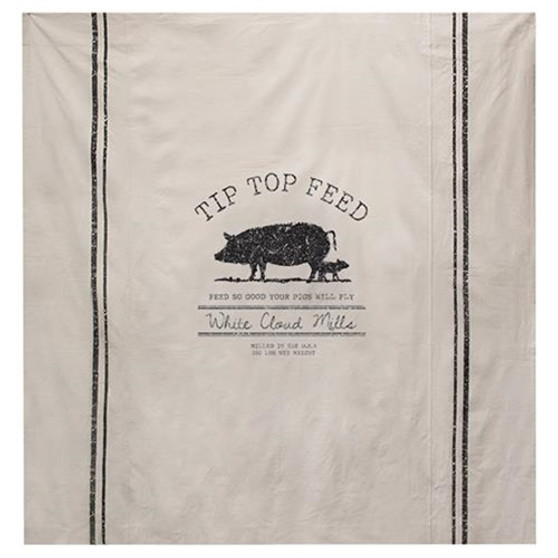 Tip Top Feed Farmhouse Shower Curtain