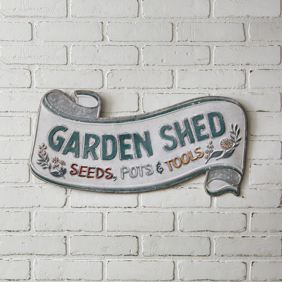 Garden Shed Scroll Wall Sign