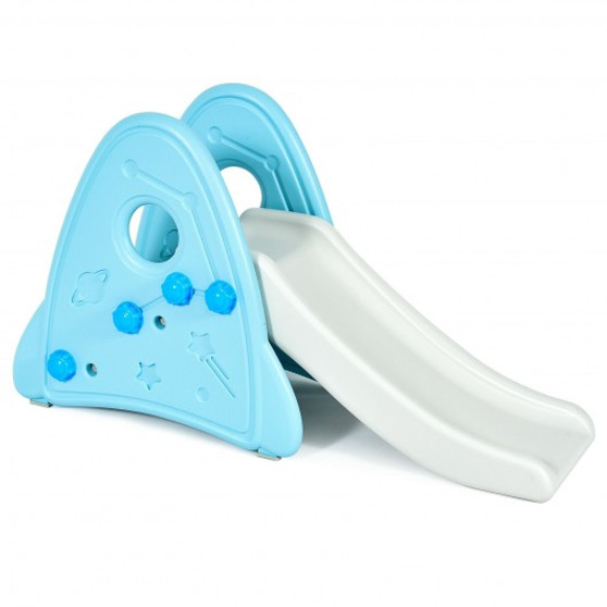 Freestanding Baby Slide Indoor First Play Climber Slide Set For Boys Girls -Blue (TY327806BL)