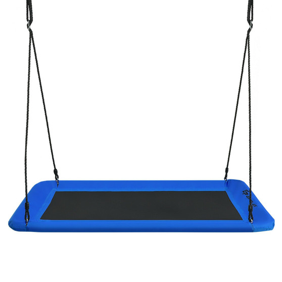60" Platform Tree Swing Outdoor With 2 Hanging Straps-Blue (OP70630NY)