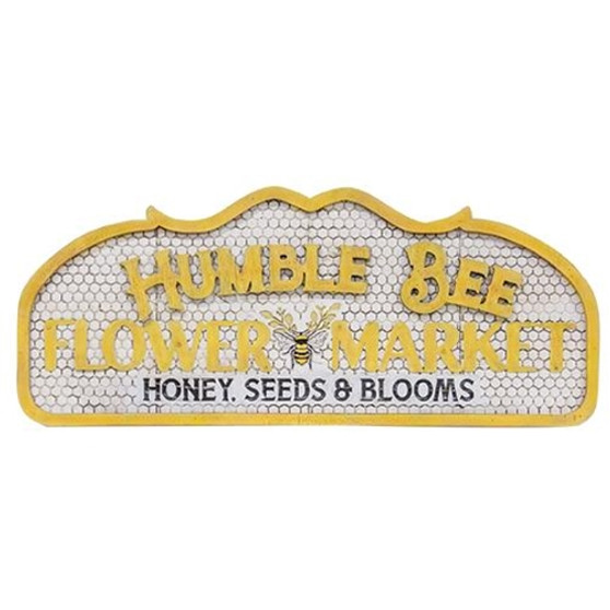 Humble Bee Flower Market Sign