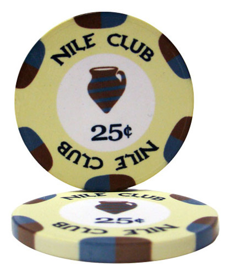 Nile Club 10 Gram Ceramic Poker Chip (25 Pack) CPNI*25
