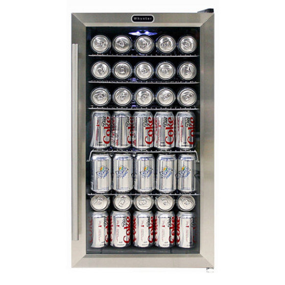 BR-125SD Beverage Refrigerator - Stainless Steel