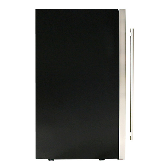 BR-130SB Beverage Refrigerator - Stainless Steel With Internal Fan