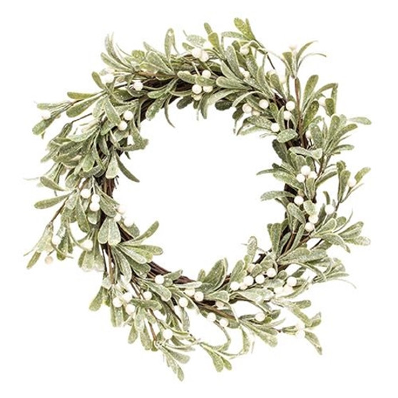 *Glittered Mistletoe Wreath F17984 By CWI Gifts