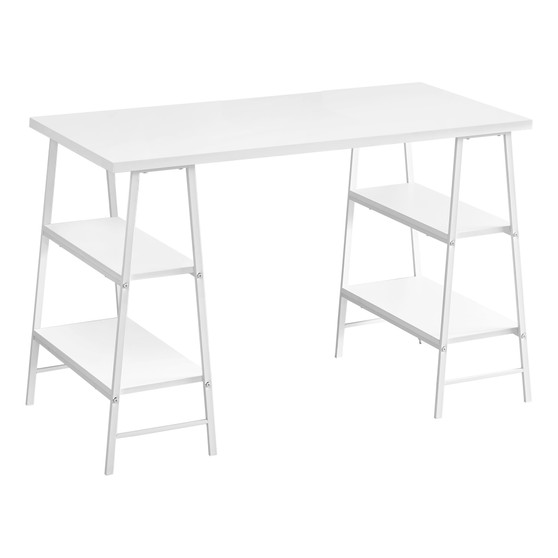 Computer Desk - 48"L - White - White Metal (I 7521)