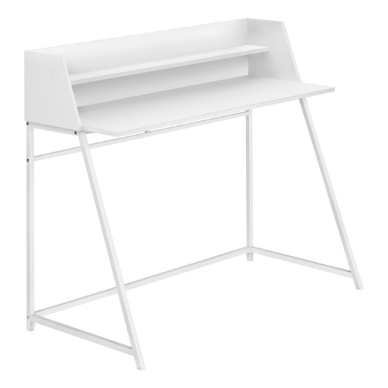 Computer Desk - 48"L - White - White Metal (I 7545)