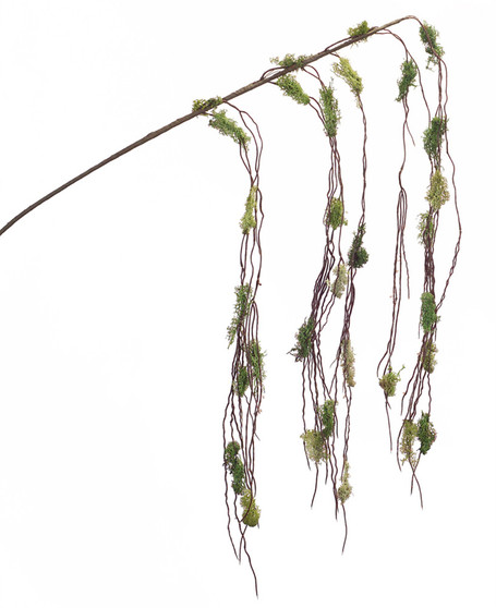 Moss Twig Hanging Branch (Set Of 12) 56"H Plastic/Moss/Wire 66166DS