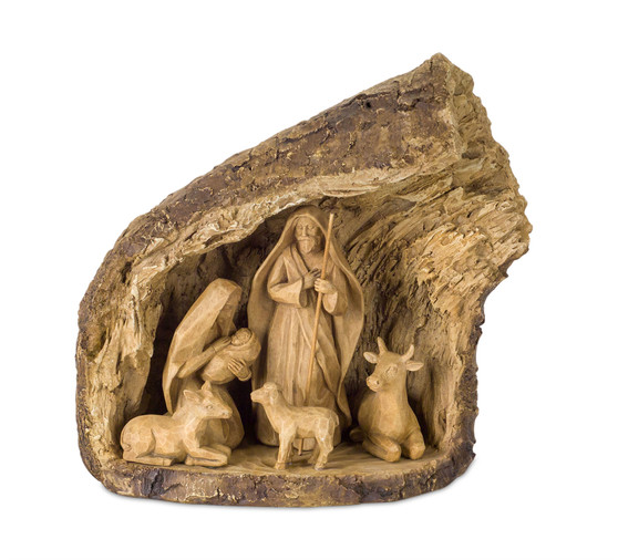 Holy Family With Animals 12.5"L X 11.5"H Resin 76277DS