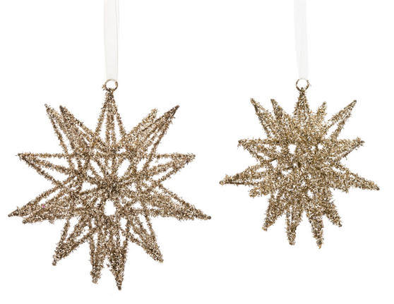 Star Ornament (Set Of 12) 7"H, 9"H Wire 81440DS