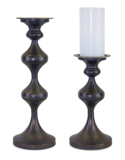 Candle Holder (Set Of 2) 10.75"H, 15"H Metal 82399DS