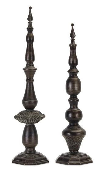 Finial (Set Of 2) 21.75"H, 25"H Metal 78441DS