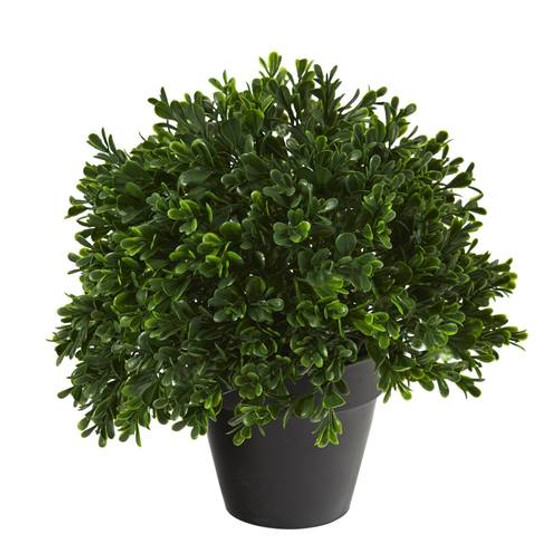 10" Boxwood Topiary Artificial Plant Uv Resistant (Indoor/Outdoor) (P1301)