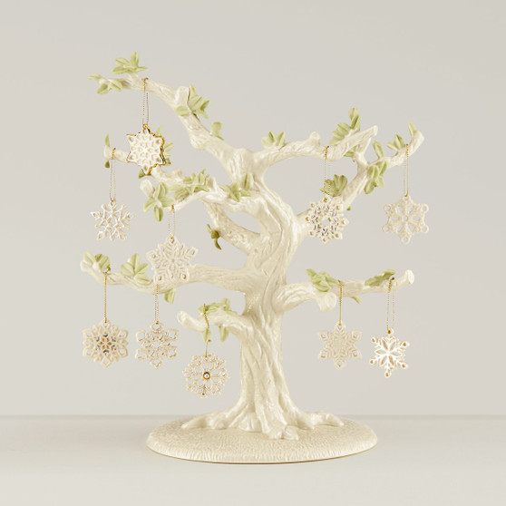 Snowflake 10-Piece Ornament & Tree Set (890633)
