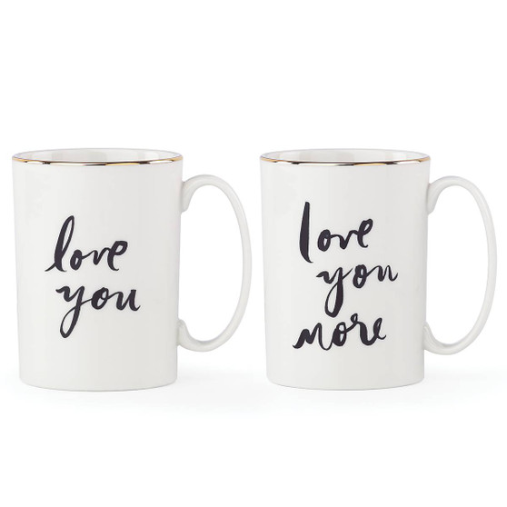 Bridal Party "Love You" and "Love You More" 2-piece Mug Set (875109)