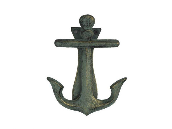 Antique Bronze Cast Iron Decorative Anchor Door Knocker 6" K-62024-bronze
