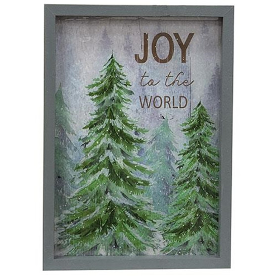 Joy To The World Winter Forest Frame GSUN3016