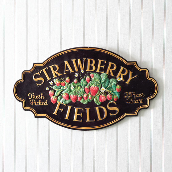 Strawberry Fields Metal Sign 440198