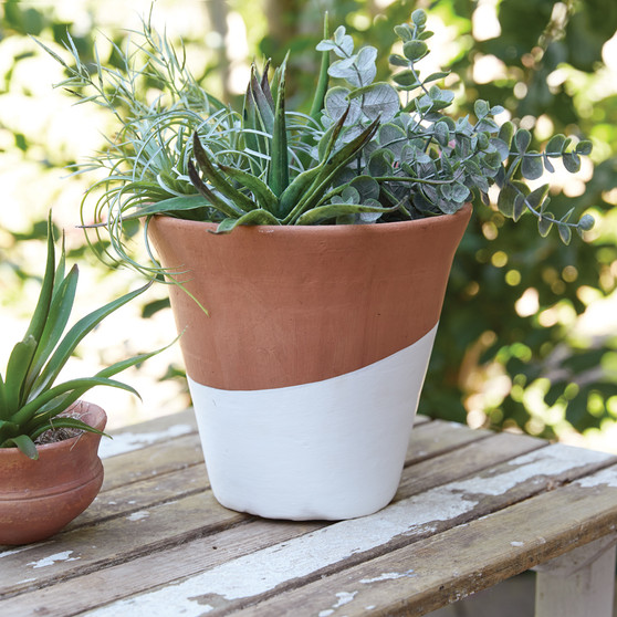 Dip-Dyed Terra Cotta Pot 460361