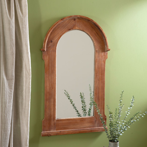 Full Length Arched Wood Mirror 530469