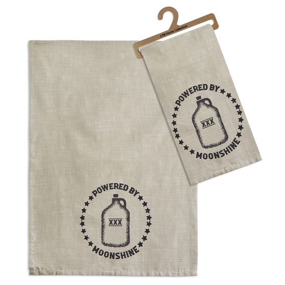 Powered By Moonshine Tea Towel (Pack Of 4) 780337