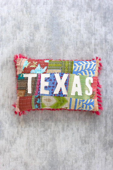 Texas - Kantha Pillow (NRV2274)