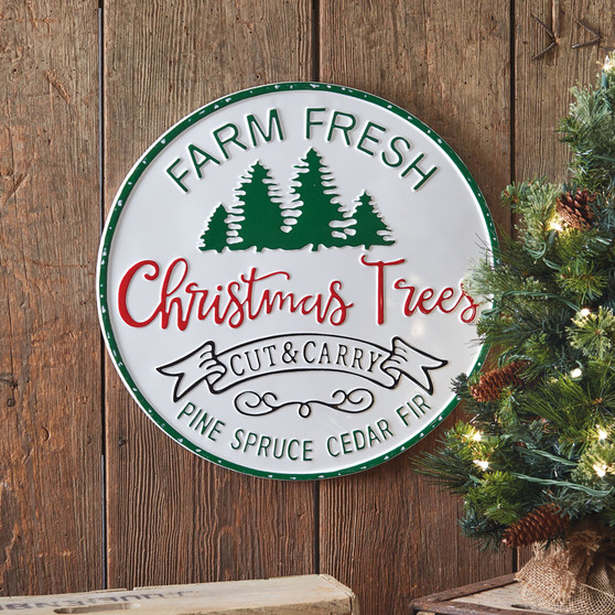 Cut And Carry Christmas Trees Wall Sign 770511