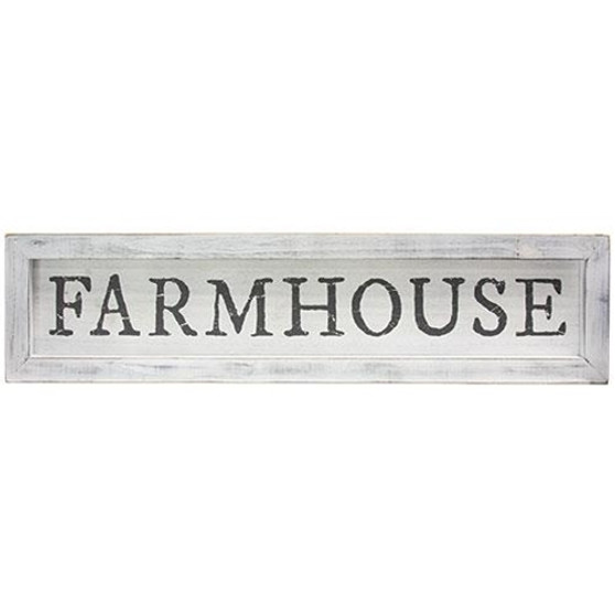 Farmhouse White Framed Sign G91087