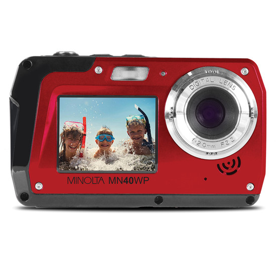48.0-Megapixel Waterproof Digital Camera (Red) (ELBMN40WPR)