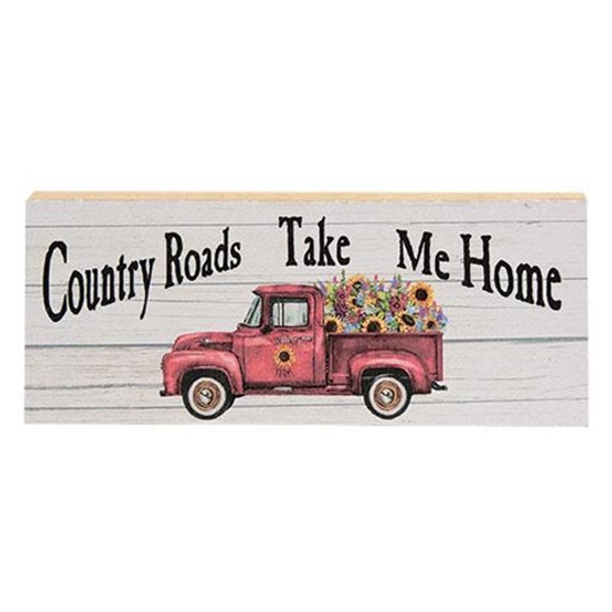 Country Roads Red Truck Block G41025