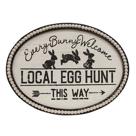 Local Egg Hunt Beaded Sign G60425