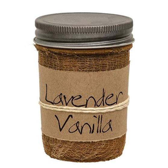 Lavender Vanilla Jar Candle 8Oz GBC3975 By CWI Gifts