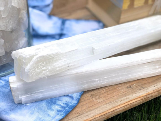 Selenite Fireplace Log Small (2608S)