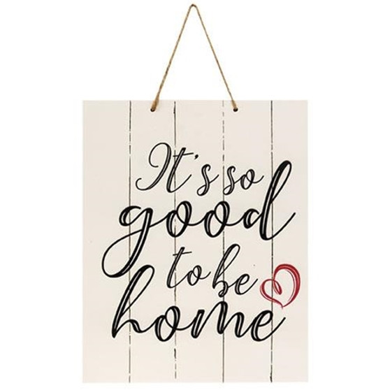 So Good To Be Home Pallet Board Rope Sign G14792