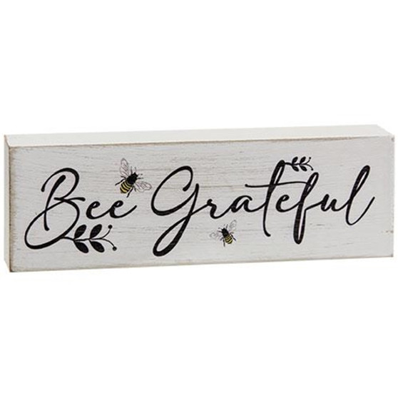 Bee Grateful Wood Sign GWAF11147