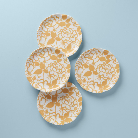 Butterfly Meadow Cottage Dinnerware Accent Plate (Set Of 4) Goldenrod (894334)