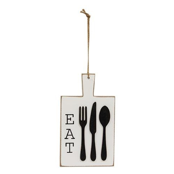 *Distressed Eat Cutting Board Ornament G35860 By CWI Gifts